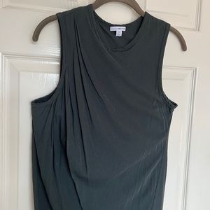 James Perse mini tank dress dark green -- SEE SECOND PHOTO
